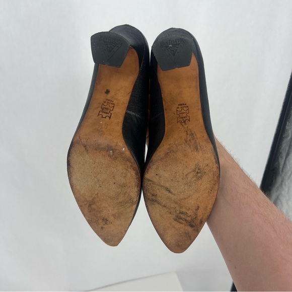 John Fluevlog | Black Textured Heels - Picture 10 of 14